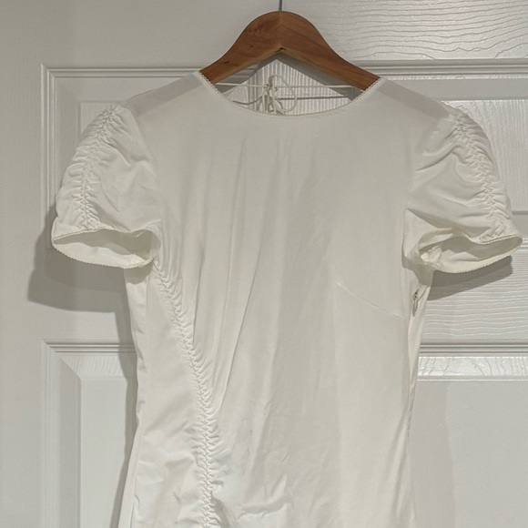 Anna October White Ruched Dress - Picture 3 of 8